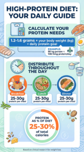 Read more about the article The Role of a High-Protein Diet in Weight Management
